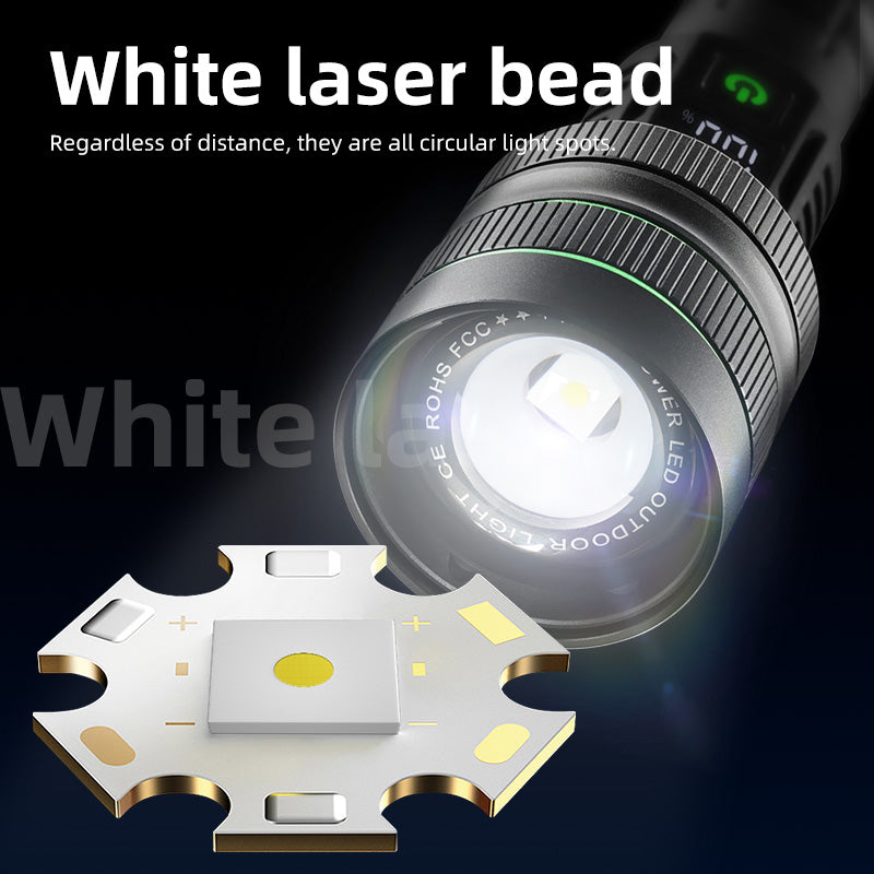 Uniro FX3000 Long Throw LED Flashlight with Digital Display and Powerful Beam